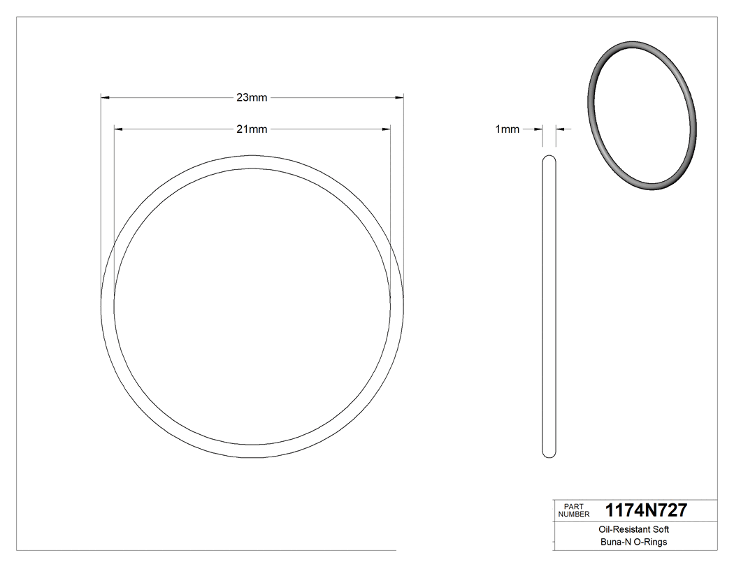 Technical drawing - 1174N727
